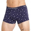 Quần lót nam Emporio Armani Pure Cotton Trunk 3-pack Marine/Printed Eclipse/White